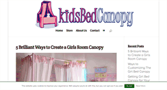 Desktop Screenshot of kidsbedcanopy.com