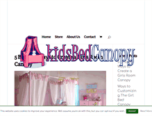 Tablet Screenshot of kidsbedcanopy.com